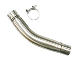 IXIL stainless steel decat mid-pipe fitted to KTM 1290 Super Duke exhaust system