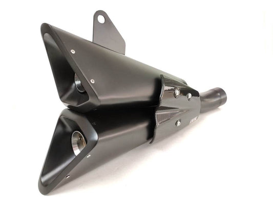 IXIL Dual Black Slash Cone Xtrem Silencer Ducati Monster 1200 2017-20 - Motorcycle Performance Store