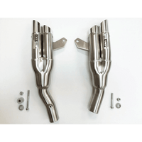 IXIL Hyperlow Dual Exit Silencers Kawasaki Z1000SX 2010-20 - Motorcycle Performance Store