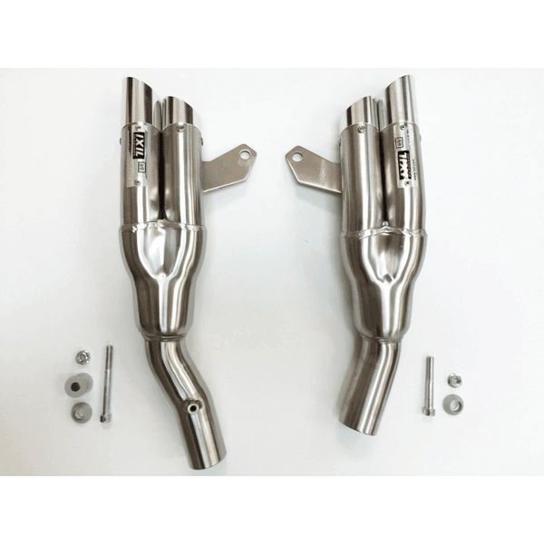 IXIL Hyperlow Dual Exit Silencers Kawasaki Z1000SX 2010-20 - Motorcycle Performance Store