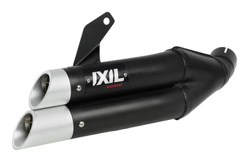 IXIL Hyperlow XL Black Dual Exit Silencer KTM RC 390 2015-16 - Motorcycle Performance Store