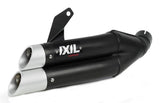IXIL Hyperlow Xl Black Dual Exit Silencer Kawasaki Z750 (R) 2007-12