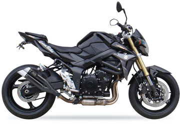IXIL Hyperlow XL Black Dual Exit Silencer Suzuki GSR750 2011-16 - Motorcycle Performance Store