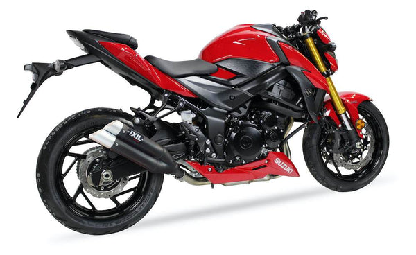 IXIL Hyperlow XL Black Dual Exit Silencer Suzuki GSX-S 750 - 2017-20 - Motorcycle Performance Store