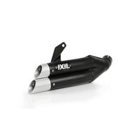 IXIL L3X Black Dual Hyperlow Full System Kawasaki Z650 2023-25 - Motorcycle Performance Store