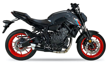IXIL L3X Black Hyperlow Dual Exit Full System Yamaha MT-07 2021-25 - Motorcycle Performance Store