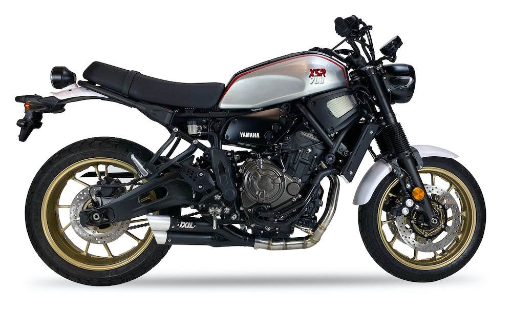 IXIL L3X Black Hyperlow Dual Exit Full System Yamaha XSR 700 2021-24 - Motorcycle Performance Store