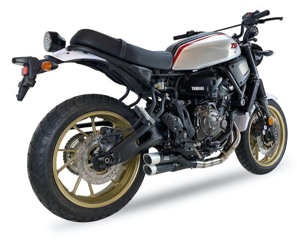 IXIL L3X Black Hyperlow Dual Exit Full System Yamaha XSR 700 2021-24 - Motorcycle Performance Store