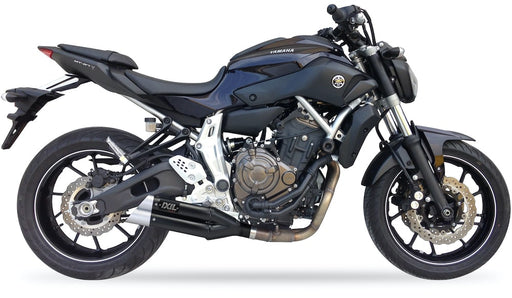 IXIL L3X Black Hyperlow Exhaust System Yamaha MT-07 2014-20 - Motorcycle Performance Store 