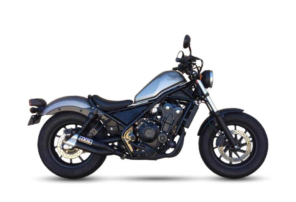 IXIL L3X Black Hyperlow Silencer Honda CMX 500 Rebel 2017-24 - Motorcycle Performance Store