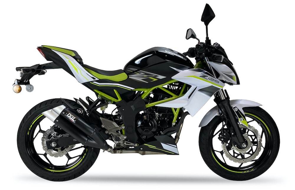 IXIL L3X Black Hyperlow Silencer Kawasaki Ninja 125 2019-21 - Motorcycle Performance Store