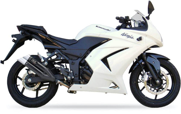 IXIL L3X Black Hyperlow Silencer Kawasaki Ninja 250R 2008-12 - Motorcycle Performance Store