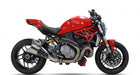 Ixil Dual Black Slash Cone Xtrem Silencer for the Ducati Monster 821_2