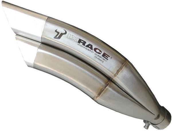IXRACE Z7 Series Dual Exit Road Legal Silencer Kawasaki Z800 2013-16 - Motorcycle Performance Store