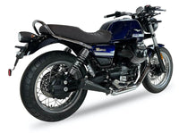 Ironhead Conical Black Silencers Moto Guzzi V7 850 Stone 2021-26