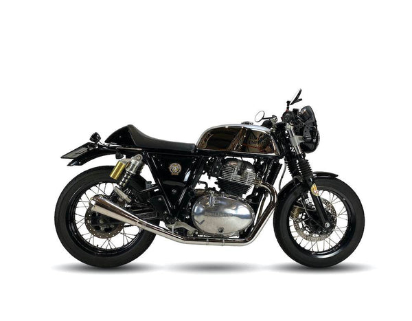 Ironhead Conical Inox Silencers Royal Enfield Continental GT 2018-25 - Motorcycle Performance Store