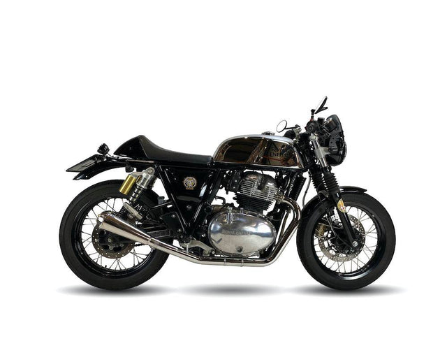 Ironhead Conical Inox Silencers Royal Enfield Continental GT 2018-25 - Motorcycle Performance Store