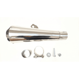 Ironhead Conical Inox Silencers Royal Enfield Continental GT 2018-25 - Motorcycle Performance Store