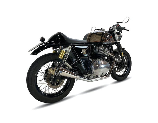 Ironhead Conical Inox Silencers Royal Enfield Interceptor 650 2018-25 - Motorcycle Performance Store