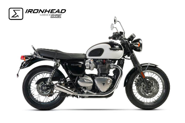 Ironhead OVC11 Conical Silencers Triumph Bonneville T120 2016-25 - Motorcycle Performance Store