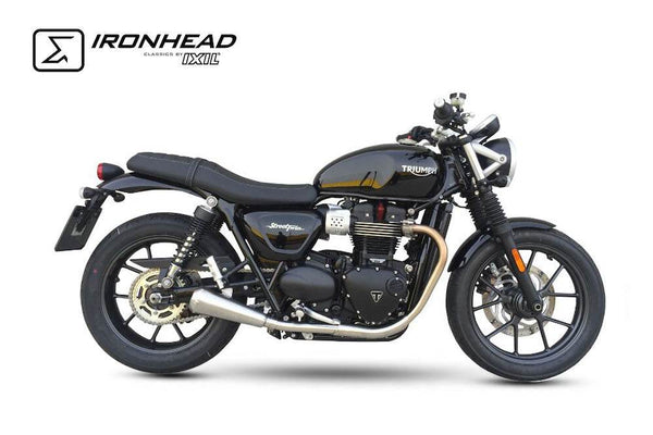 Ironhead OVC11 Conical Silencers Triumph Speed Twin 900 2016-22 - Motorcycle Performance Store