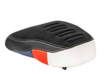 Isotta Comfort Pillion Seat Black/Blue/Red Trophy BMW R1200GS 2013-19