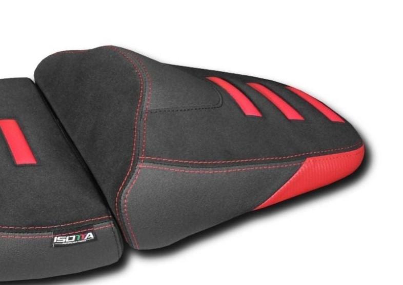 Isotta Comfort Pillion Seat Black/Red Honda CRF1100L Africa Twin