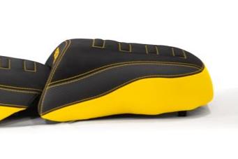 Isotta Comfort Pillion Seat Black/Yellow 40th Anniversary BMW R1250GS 2019-23 image 4