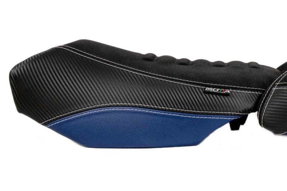 Isotta Comfort Riders Seat Black/Blue/Red Trophy BMW R1250GS 2019-23