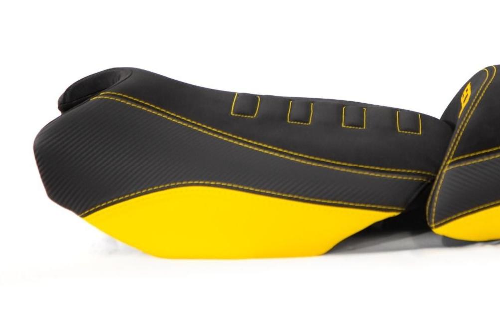 Isotta Comfort Riders Seat Lowered Black/Yellow 40th Anniversary BMW R1200GS 2013-19 image 2