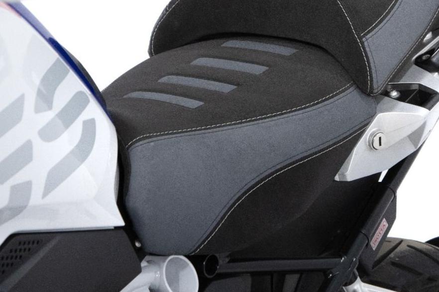 Isotta Comfort Riders Seat with Prostate Channel Black/Grey BMW R1200GS 2013-19