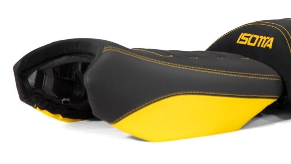 Isotta Comfort Riders Seat with Prostate Channel Black/Yellow 40th Anniversary BMW R1250GS 2019-23