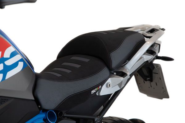 Isotta Comfort Riders Seat with Prostate Channel Lowered Black/Grey BMW R1250GS 2019-23 image 3