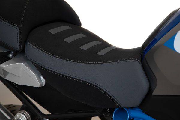 Isotta Comfort Riders Seat with Prostate Channel Lowered Black/Grey BMW R1250GS