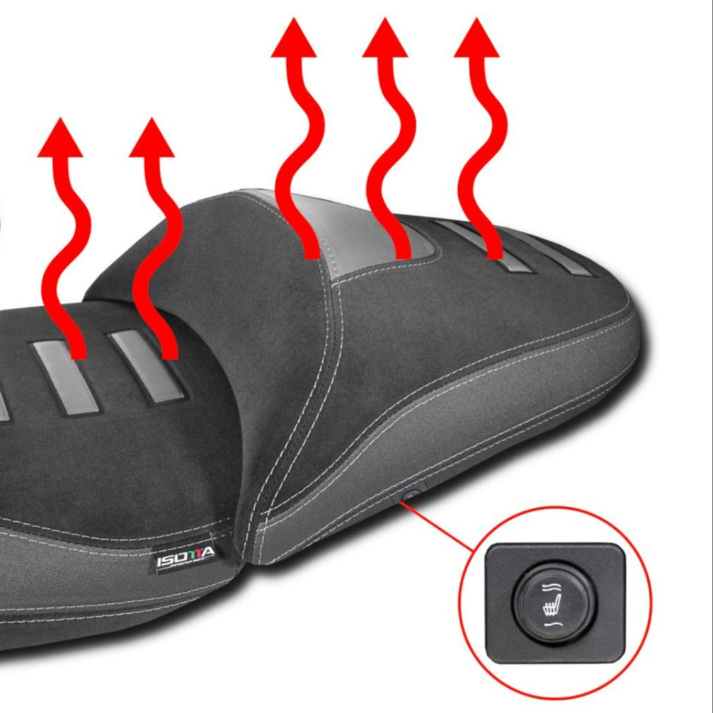 Isotta Heated Pillion Seat Standard Black BMW R1300GS 2023-26