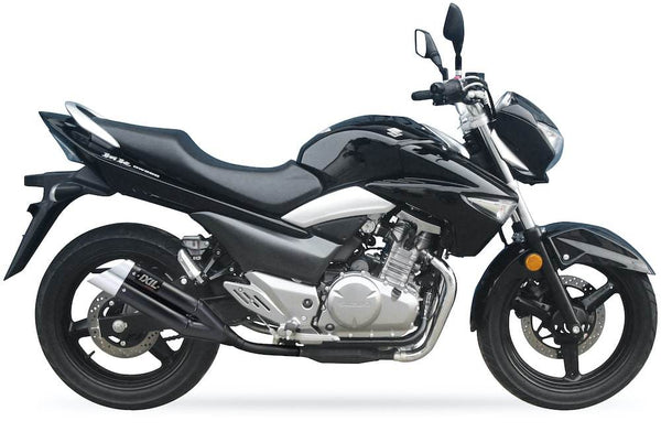 Ixil Black Hyperlow Pair of Silencers Suzuki Inazuma 250 2012-15 - Motorcycle Performance Store