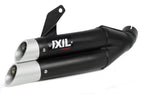 Ixil Black Hyperlow Pair of Silencers Suzuki Inazuma 250 2012-15 - Motorcycle Performance Store