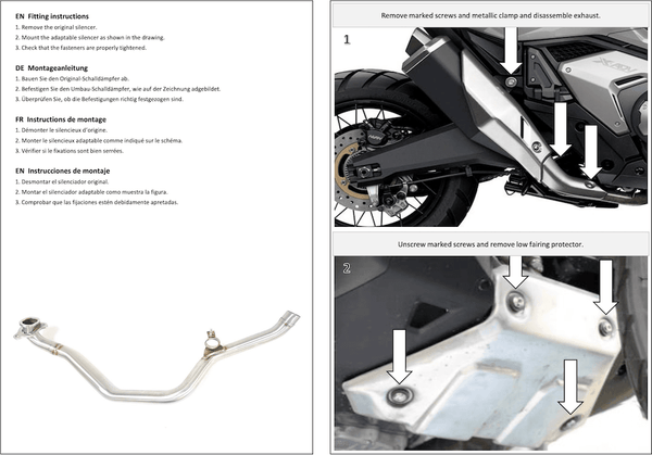 Ixil Decat Collector Pipe Honda X-ADV 750 2017-24 - Motorcycle Performance Store