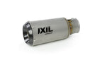 IXIL CM3278RC Race Xtrem Slip-On Exhaust KTM 890 Adventure 2020, matt polished AISI 304 stainless-steel conical silencer with carbon-fibre end cap and removable dB killer_2