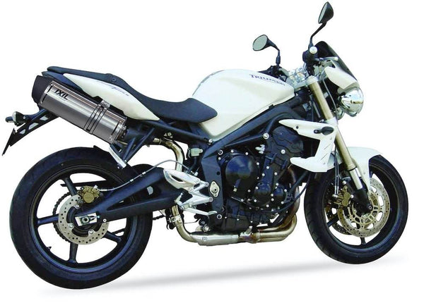 Ixil Dual Underseat Inox Silencers Triumph Street Triple 675 2007-12 - Motorcycle Performance Store