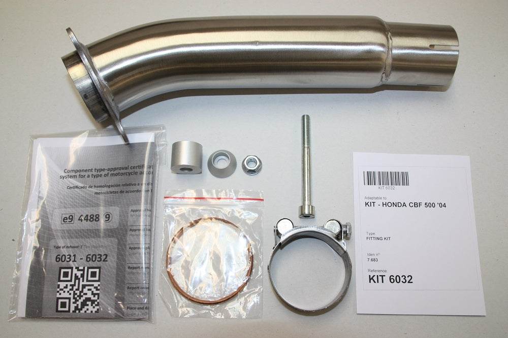 Ixil Hexoval Xtrem Inox Silencer Honda CBF500 2004-11 - Motorcycle Performance Store