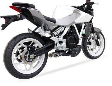 Ixil L3X Black Hyperlow Silencer Hyosung GD250 2012-16 - Motorcycle Performance Store