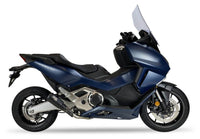 Ixil Race Xtrem black conical full exhaust system for Voge 125 R with stainless collectors, carbon heat shield and lambda sensor port_2