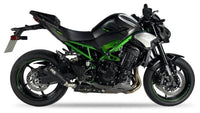 Ixil Race Xtrem black conical full exhaust system for Voge 125 R with stainless collectors, carbon heat shield and lambda sensor port_2