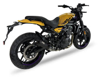 Ixil Race Xtrem black conical full exhaust system for Voge 125 R with stainless collectors, carbon heat shield and lambda sensor port_2
