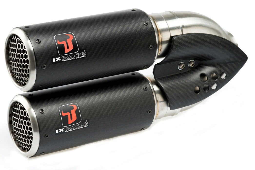 Ixrace DC2 Dual Silencers Honda X-ADV 750 2017-24 - Motorcycle Performance Exhausts