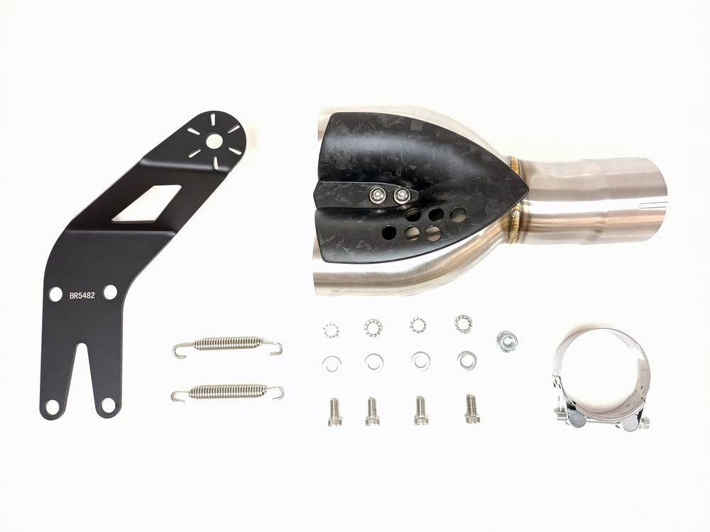 Ixrace DCX2 Carbon Silencers BMW R1300GS 2023-25 - Motorcycle Performance Store