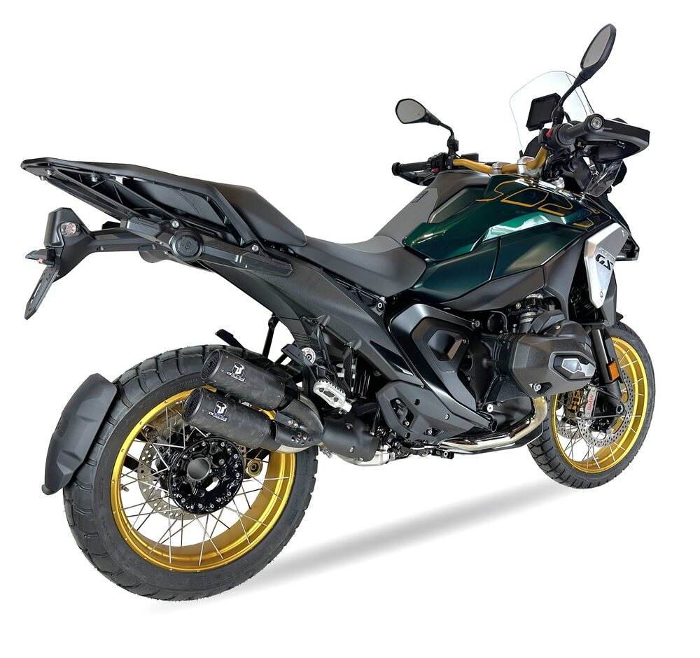 Ixrace DCX2 Carbon Silencers BMW R1300GS 2023-25 - Motorcycle Performance Store