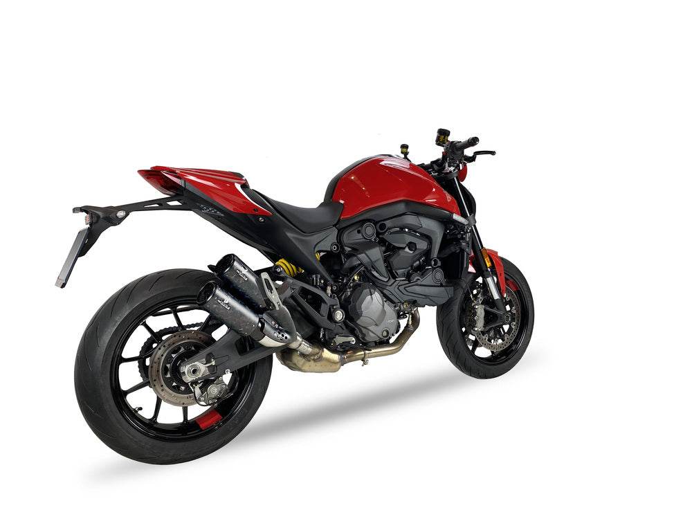 Ixrace DCX2 Carbon Silencers Ducati Monster 937 2021-25 - Motorcycle Performance Store