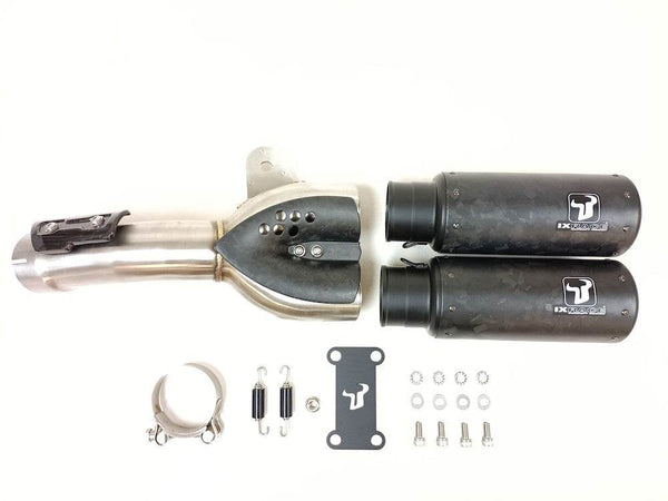 Ixrace DCX2 Dual Silencers BMW R Nine T 2023-24 - Motorcycle Performance Store